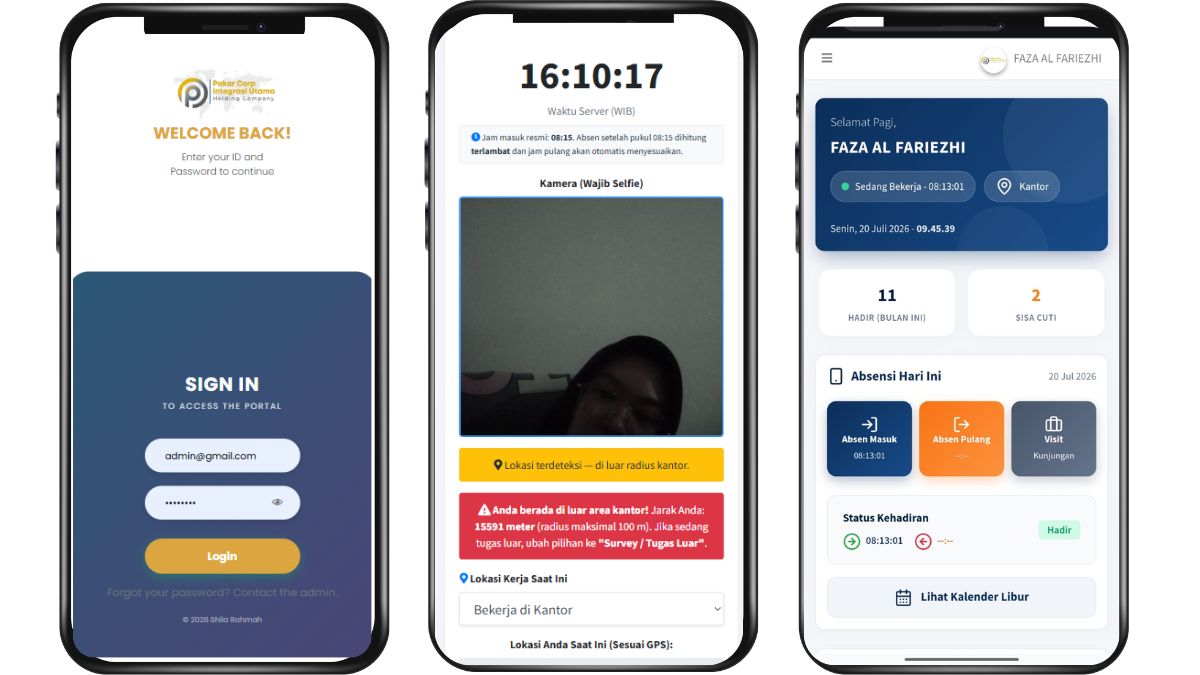 Monitoring Absensi Karyawan, Managemant Cuti & Kalender Libur