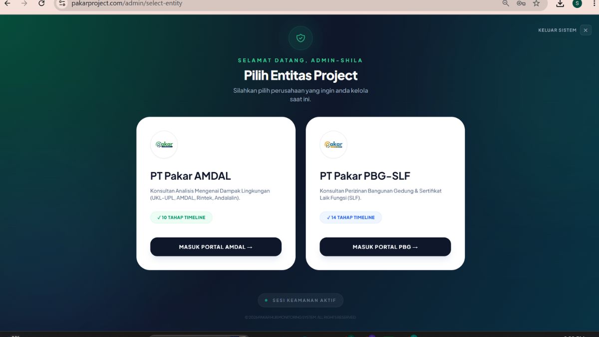 Sistem Timeline Project (Transparansi Klien)